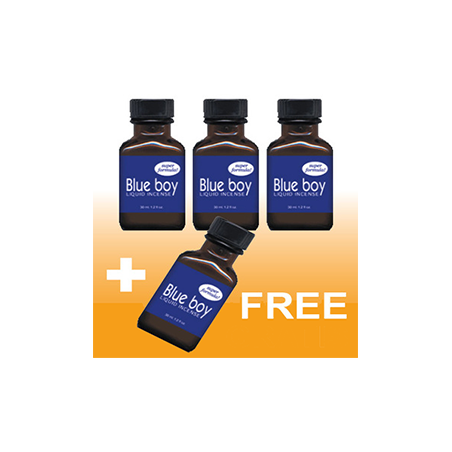 4X Blue Boy Retro - 25ml - BESTprice Poppers